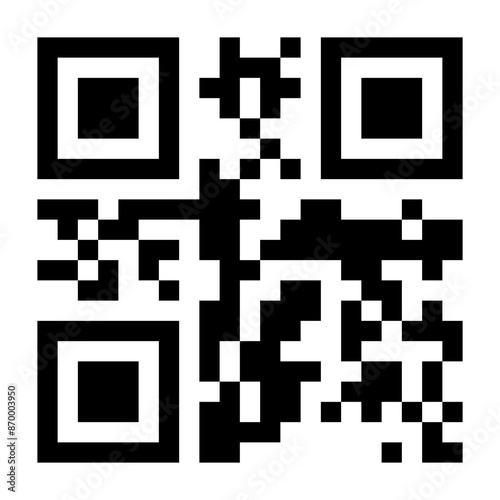 QR code that, when scanned, displays the words 