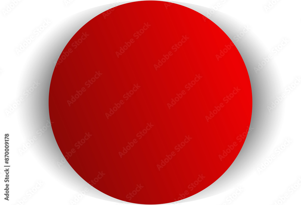 Circle red paper and shadow. Decoration design Circle red paper and shadow. Decoration design