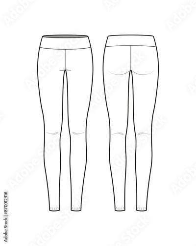 Low-Rise Leggings with Waistband