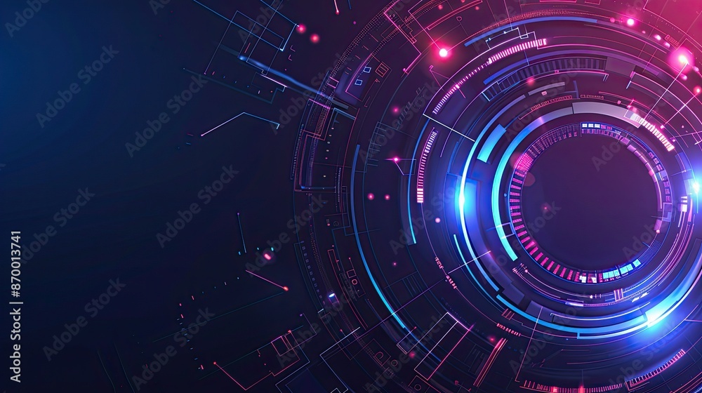 Obraz premium Digital Key Abstract on Technology Background