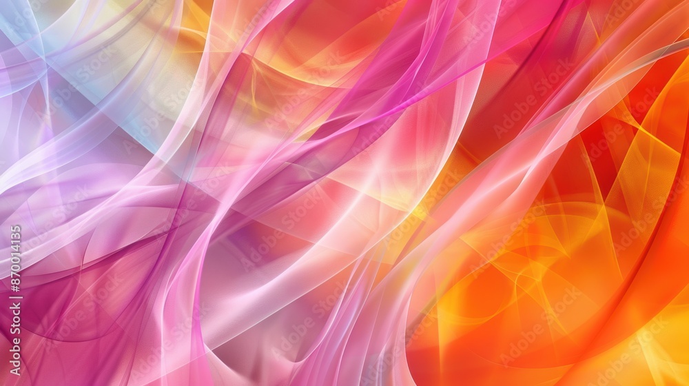 Abstract colorful background with soft lines and curves, creating an atmosphere of calmness and tranquility. The vibrant colors add energy to the design while evoking feelings of joy and happiness. Abstract colorful background with soft lines and curves, creating an atmosphere of calmness and tranquility. The vibrant colors add energy to the design while evoking feelings of joy and happiness.