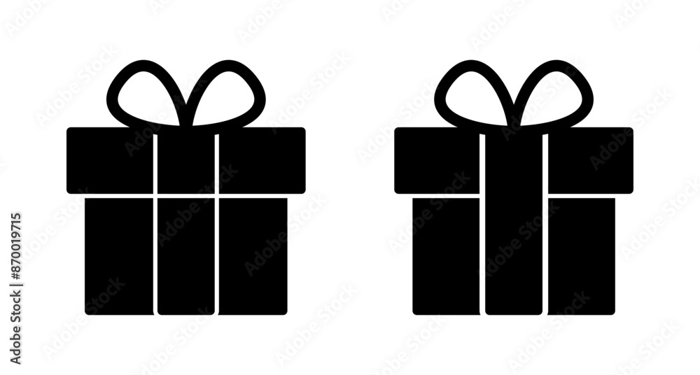 Gift icon vector isolated on white background. gift vector icon. birthday gift Gift icon vector isolated on white background. gift vector icon. birthday gift