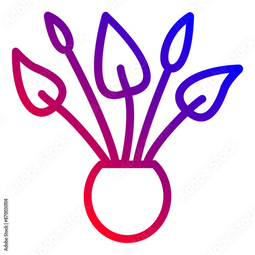peace lily icon 