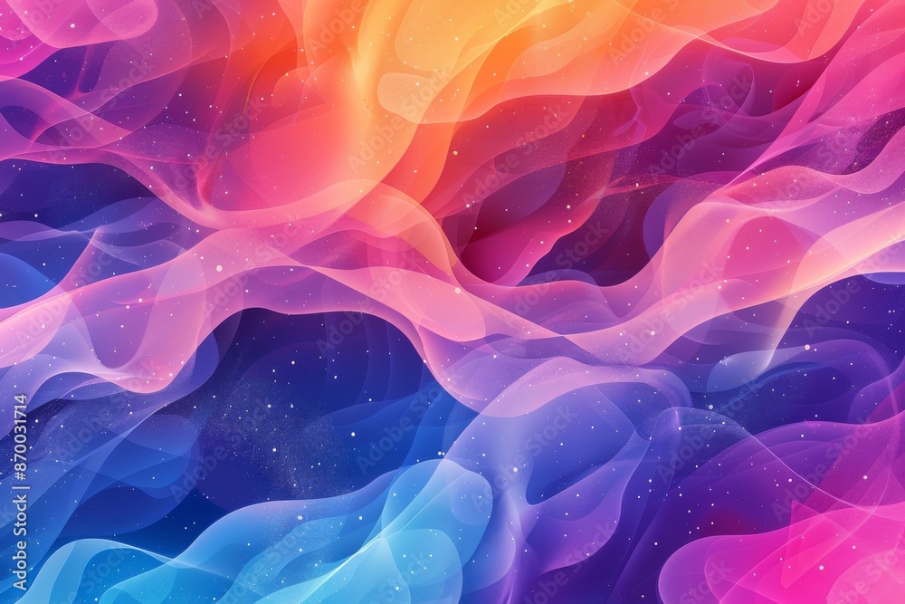 Obraz premium Abstract wave-like structures in warm tones.