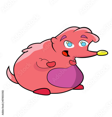 Ilustração de toupeira fofa
