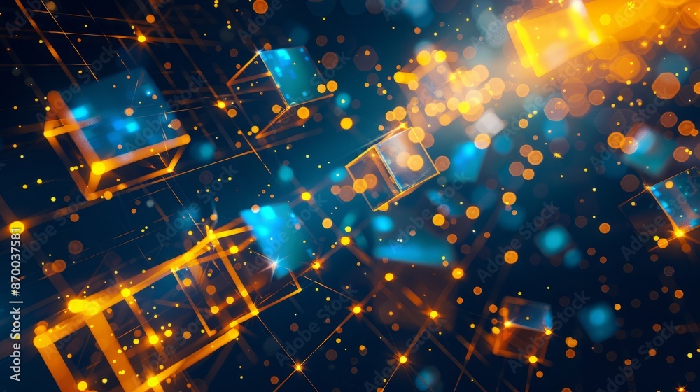Abstract futuristic cubes shape background. Big data. Abstract background from cubes Abstract futuristic cubes shape background. Big data. Abstract background from cubes