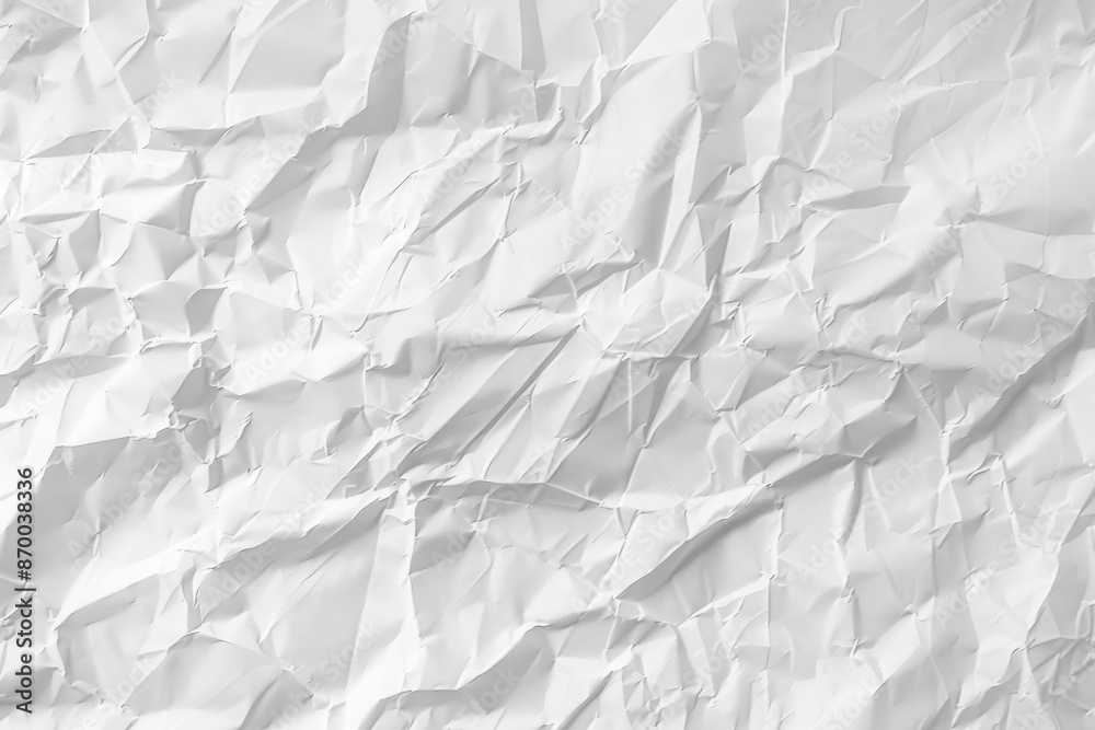 Obraz premium Crumpled white paper texture