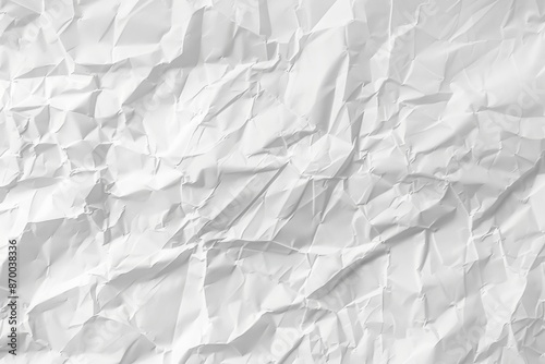 Crumpled white paper texture