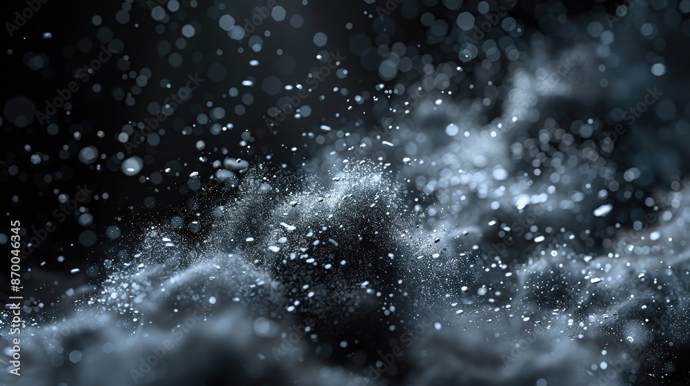 Abstract Silver Dust Explosion Abstract Silver Dust Explosion