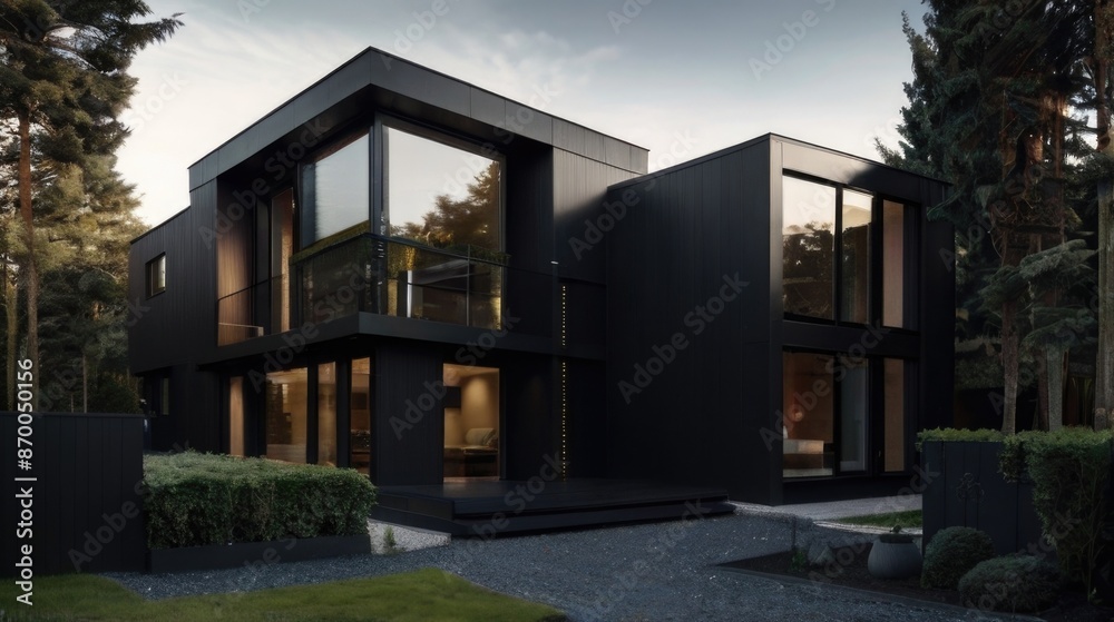 black modern house exterior design black modern house exterior design