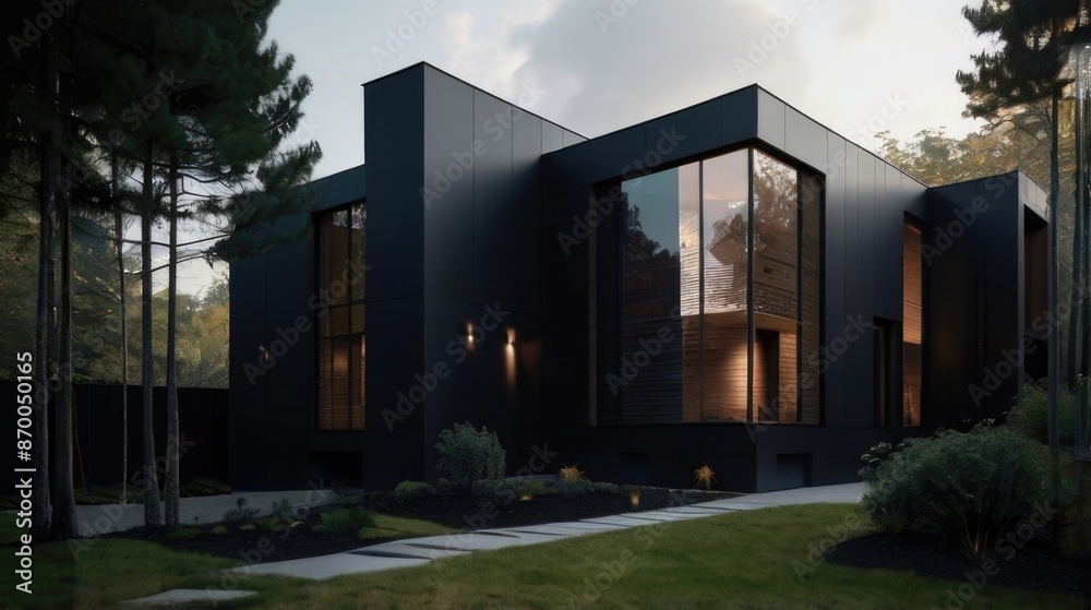 black modern house exterior design black modern house exterior design