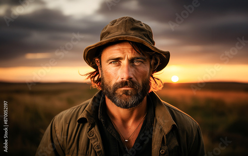 man wearing hat