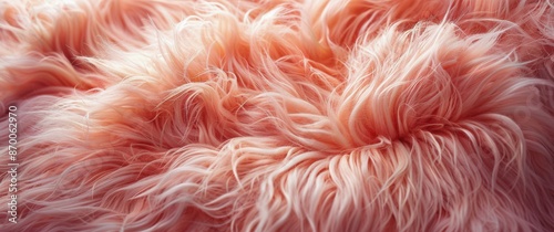 Close Up of Soft Pink Furry Fabric Texture