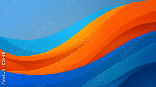 Geometric background, red, blue, wave
