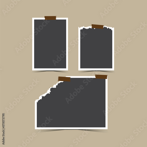 photos frame collage and digital photo wall template