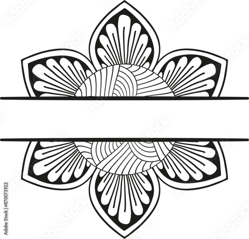 Get crafting with this Mandala Wreath Monogram Split and Heart Arrow SVG Bundle For Cut File Circle Border Wreath SVG Monogram Flower Border incorporate this design to apparel, scrapbooks or decals