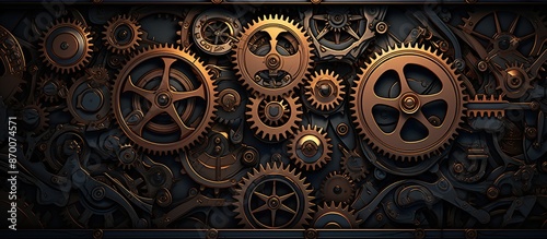 Intricate Machine Cogs and Gears