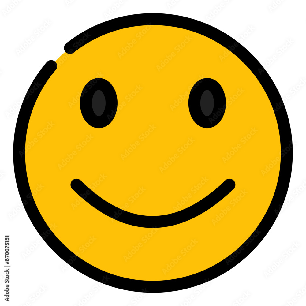Fototapeta premium happy smiley face expression icon 