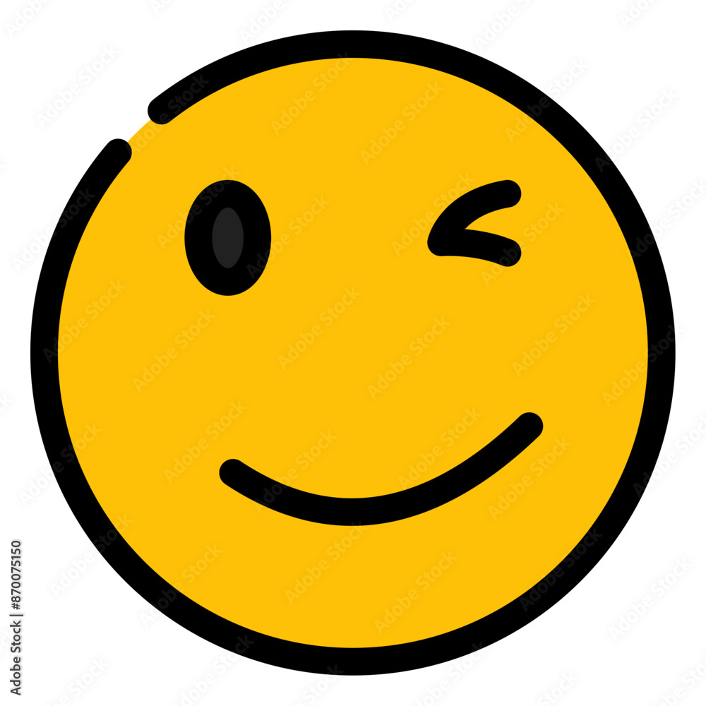 wink face expression icon wink face expression icon