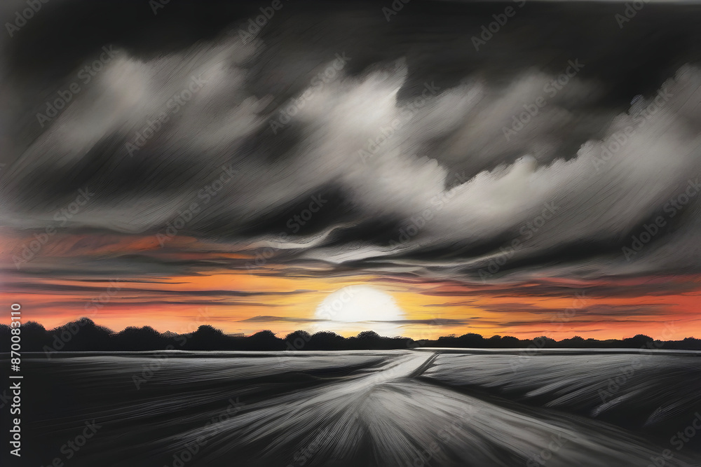 Vibrant skies illuminate breathtaking sunrise blend. Vibrant skies illuminate breathtaking sunrise blend.