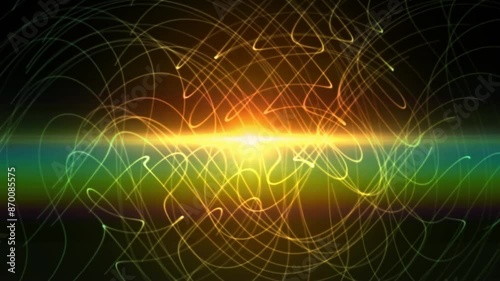 4k Golden Drive Waves Animation Background
