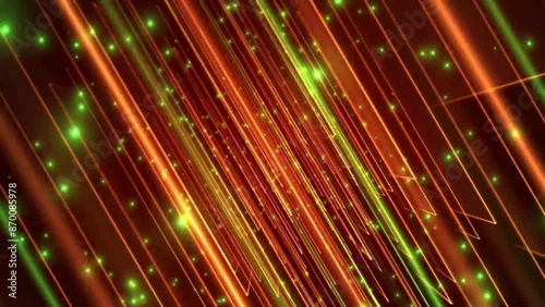 4k Hypnotic Glowing Lines Array Motion Background
