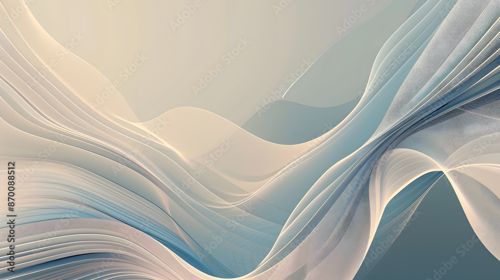 Graphic design background of tech scene or neon light blue beige tone. AI generated illustration Graphic design background of tech scene or neon light blue beige tone. AI generated illustration