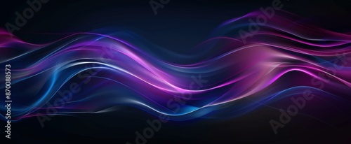 Abstract colorful wave. AI.