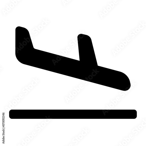arrival airplane icon