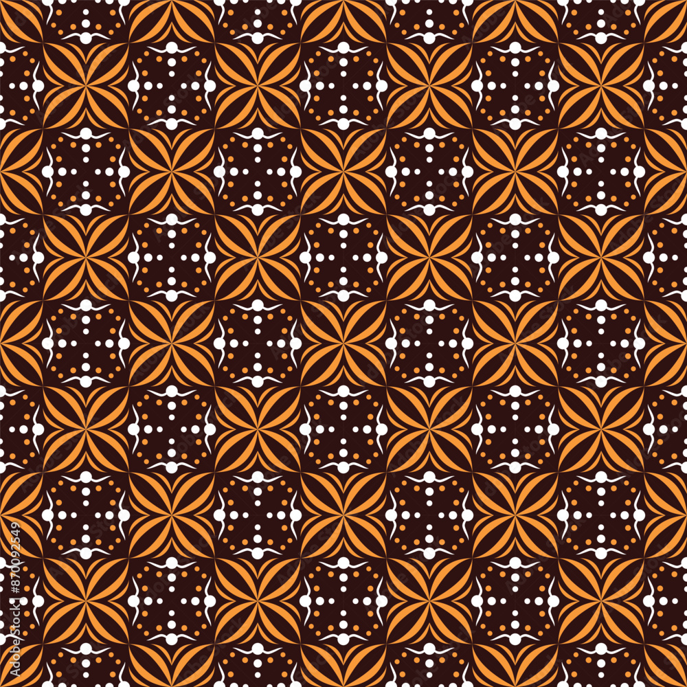 Fototapeta premium colorful seamless floral pattern design for decorating wallpaper wrapping paper fabric backdrop and etc.