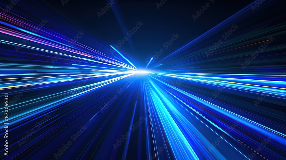 Abstract background with blue and white streaks of light. Abstract background with blue and white streaks of light.