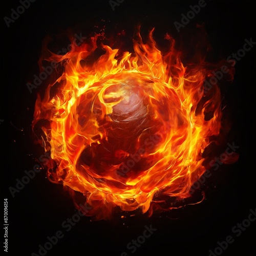 a fiery explosion on fire