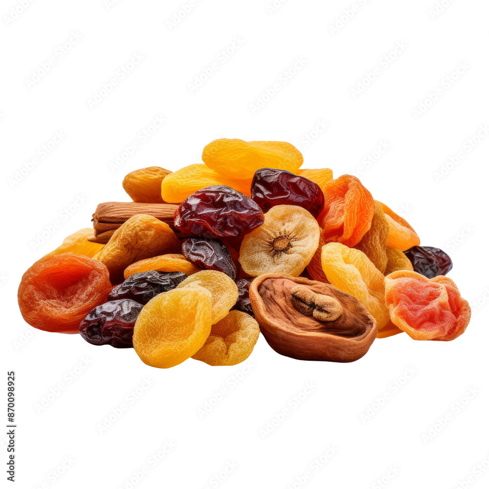 Dried Fruits isolate on transparent png. Dried Fruits isolate on transparent png.