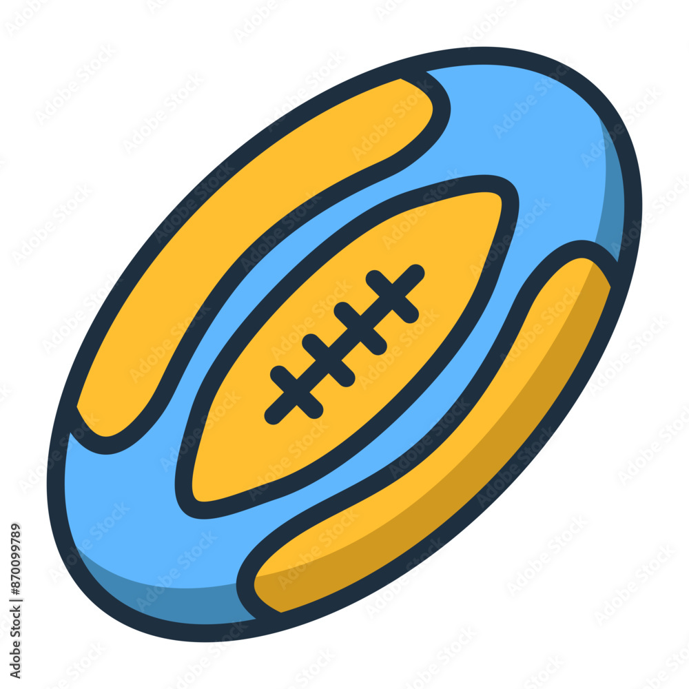Rugby Ball Icon Rugby Ball Icon