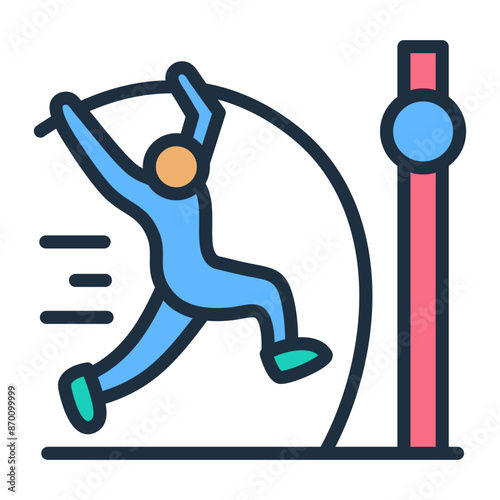 Pole Vault Pole Icon