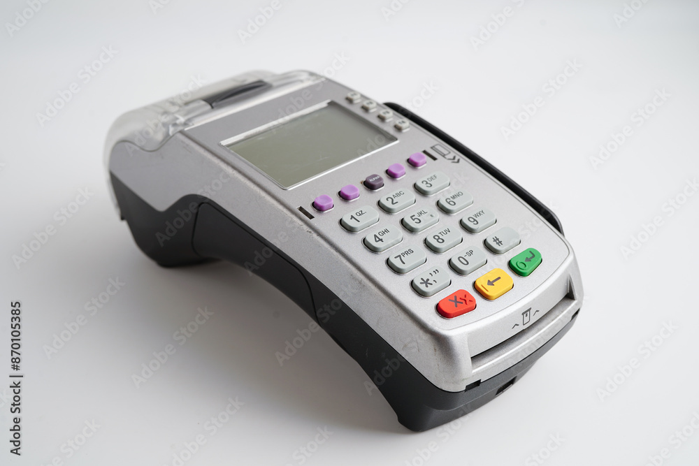 Payment POS terminal for finance and shopping business and technology. Payment POS terminal for finance and shopping business and technology.