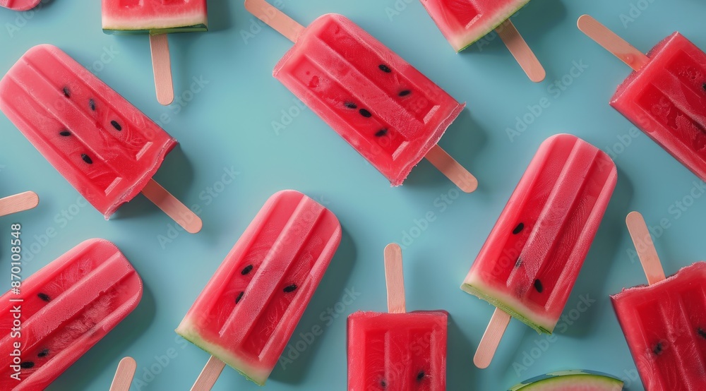 Watermelon Popsicle Summer Treat Watermelon Popsicle Summer Treat