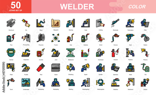 Welder icon set