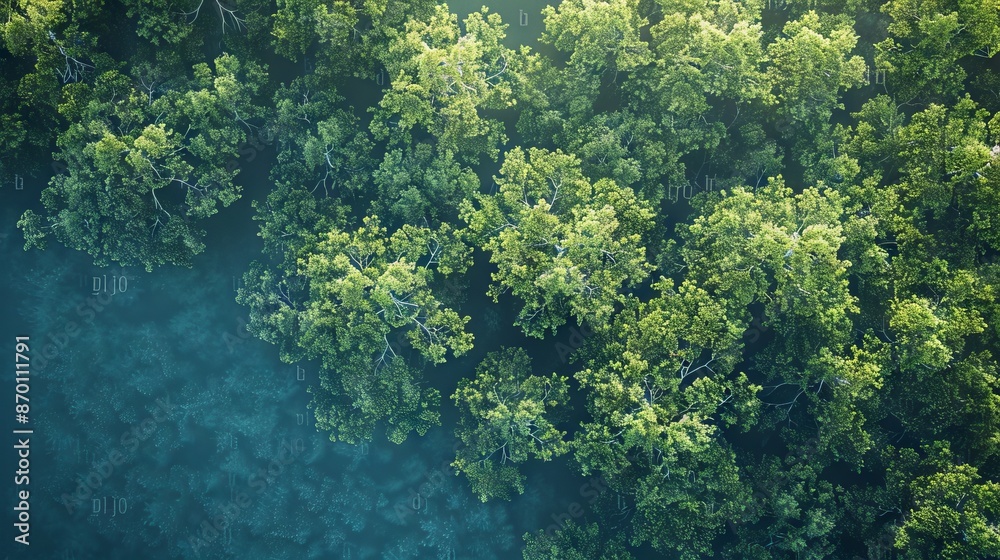 World Mangrove Day Concept with copy space World Mangrove Day Concept with copy space