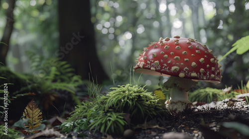 closeup of a mushroom 