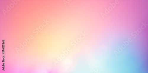 Colorful gradient background, pastel color soft texture gradient background with a blur effect, pink, blue, purple and orange.