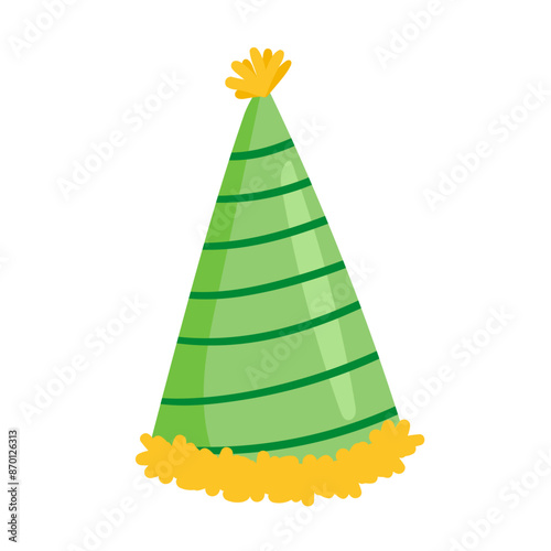 Hand drawn birthday hat illustration