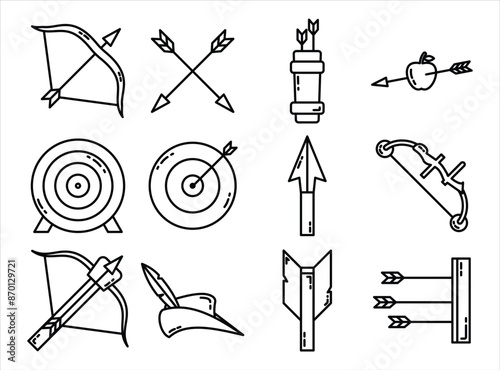 Archery Icon Set