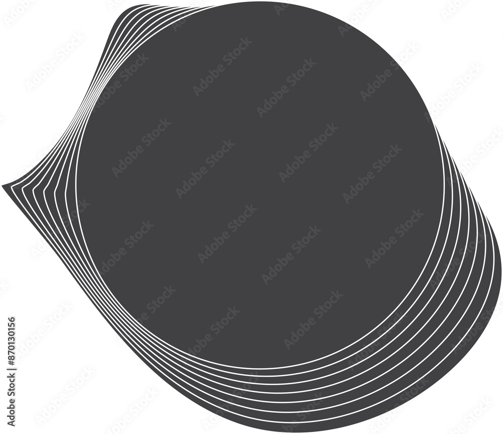 Circle flowing wave surface of line. Modern element Circle flowing wave surface of line. Modern element