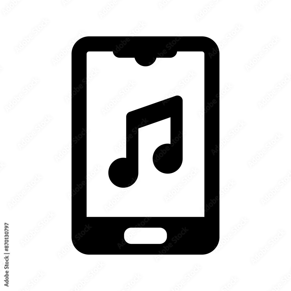 Mobile music icon Mobile music icon