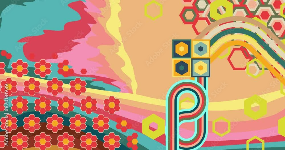 Retro 70s Background animation. Groovy awesome 1970s art video. Minimalistic Vintage striped design scene. Old-fashioned rainbow color artwork. Retro 70s Background animation. Groovy awesome 1970s art video. Minimalistic Vintage striped design scene. Old-fashioned rainbow color artwork.