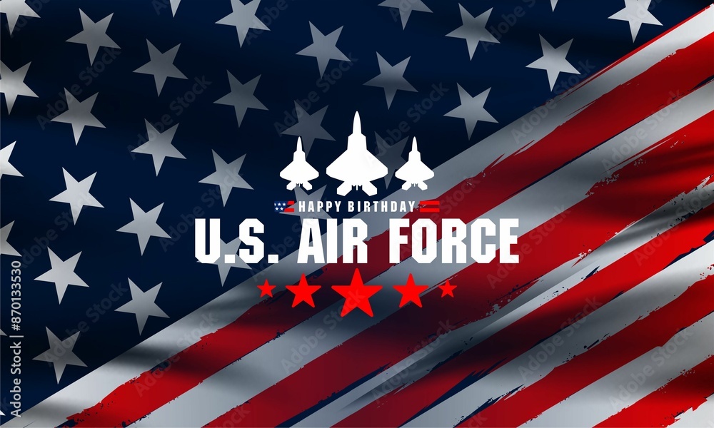 US Air Force Birthday. September 18. Poster, Template, Card, Banner, vektor Background Design. US Air Force Birthday. September 18. Poster, Template, Card, Banner, vektor Background Design.