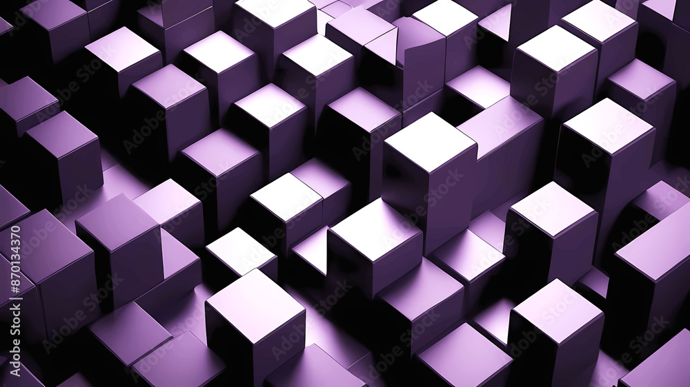 Abstract geometric blocks on black background, 3d render
Abstract geometric blocks on black background, 3d render