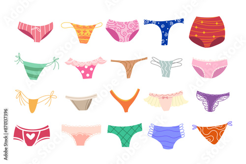 set of underwear, panties for women, classics, thongs, swimwear, bikini, swimsuit