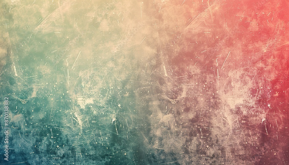 Fototapeta premium Abstract Grunge Texture with Red and Green Tones